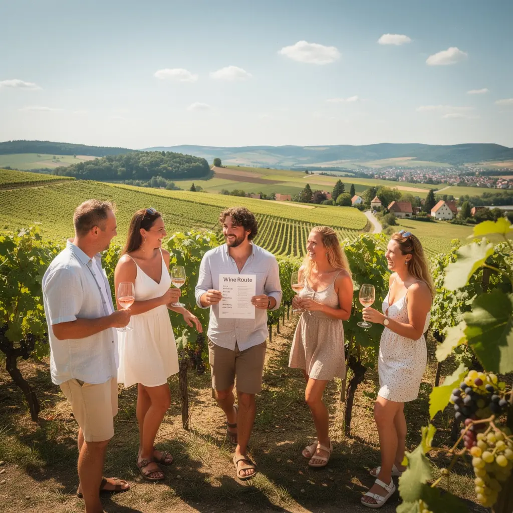 A cozy café along a scenic route, inviting travelers to take a break and enjoy local delicacies.